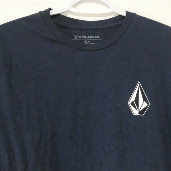 VOLCOM | medium | Navy Short Sleeve Tee | Logo On Front and Back - Picture 4 of 14